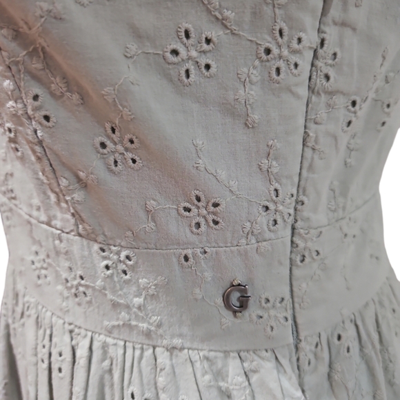 GUESS LOS ANGELES AUTHENTIC DENIM SHARON EYALET MINI DRESS SIZE S - Picture 12 of 16